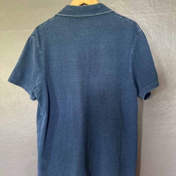 Wallace & Barnes indigo dyed polo Large - Picture 4 of 6